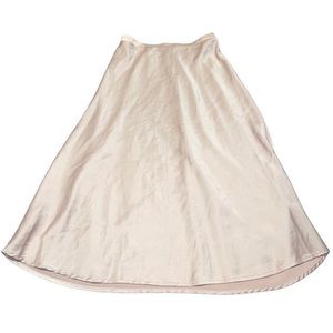 Cream Midi  Skirt